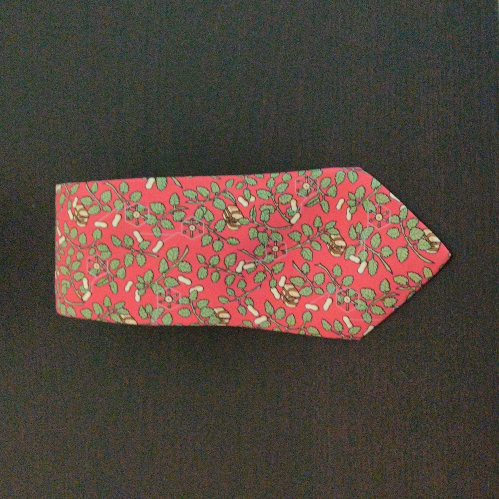 Hermes vintage silk tie
